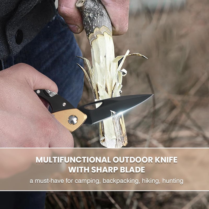 FUNBRO Multitool knife, Gift for Men (Gold) - Image 4
